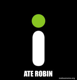 Robin eater meme
