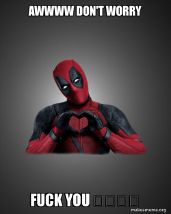 Deadpool Heart Hands