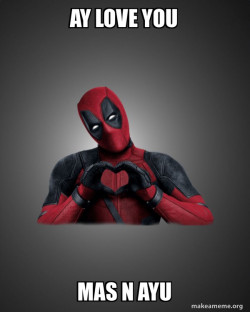 Deadpool Heart Hands