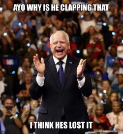 Happy Tim Walz