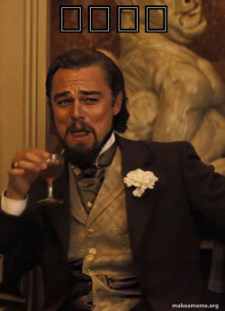 Leonardo DiCaprio Laughing Django