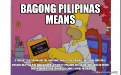 Bagong Pilipinas Means If China Attacks or Invades the Philippines and Occupies Manila, the Filipino Diaspora / Overseas Filipinos will avenge the Philippines by spreading anti-China / anti-Chinese Hatred and Sinophobia against overseas Chinese living Ab