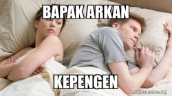 Couple thinking in bed