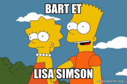 Bart and Lisa Chat