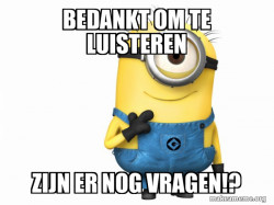 Dankjewel Minion 