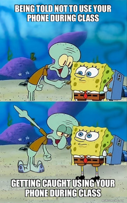 Spongebob getting in trouble