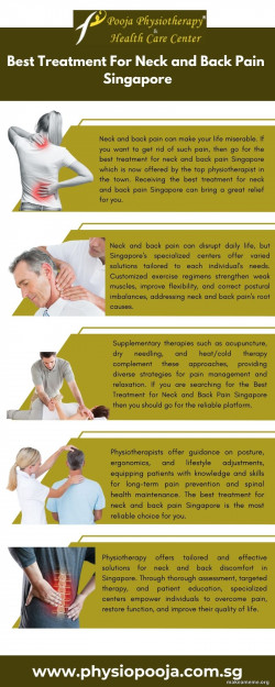 Best Treatment For Neck and Back Pain Singapore