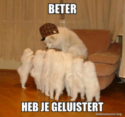 Scumbag Storytelling Dog