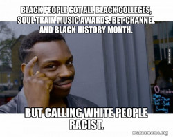 Roll Safe Black Guy Pointing at His Head 