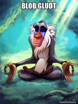Rafiki Meditating - Lion King