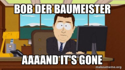 aaaand its gone