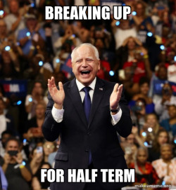 Happy Tim Walz