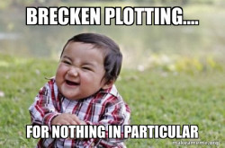 Evil, scheming toddler