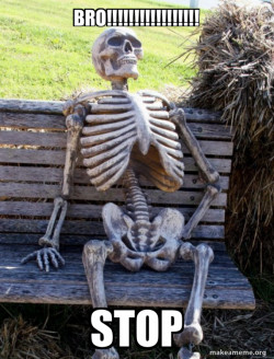 Waiting Skeleton