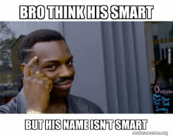 Roll Safe Black Guy Pointing at His Head 