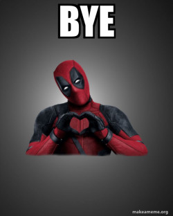 Deadpool Heart Hands
