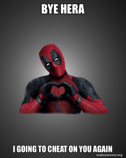 Deadpool Heart Hands