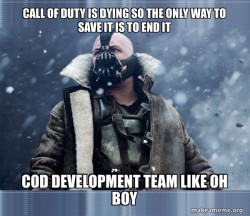 We come here to restore the order of call of duty 