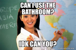 Unhelpful High School Teacher