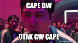 Cape gw masih ujan an