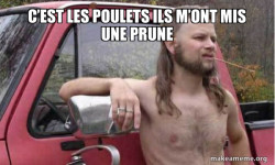 Prune poulet
