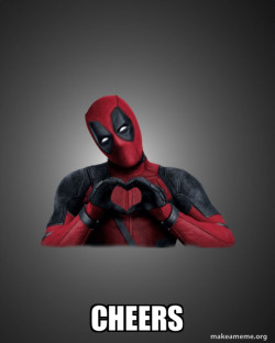 Deadpool Heart Hands