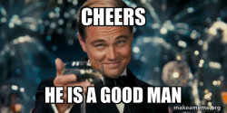 Great Gatsby Reaction - Leonardo DiCaprio Toast