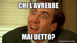Sarcastic Nicholas Cage