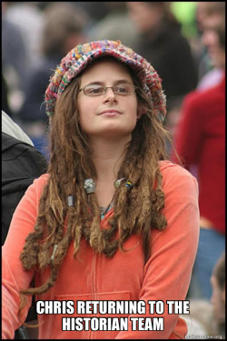 Female College Liberal - Bad Argument Hippie
