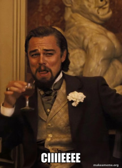 Leonardo DiCaprio Laughing Django
