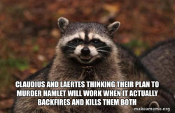 Evil Plotting Raccoon