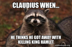 Evil Plotting Raccoon
