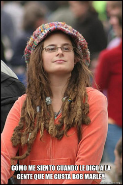 Female College Liberal - Bad Argument Hippie
