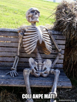 Waiting Skeleton