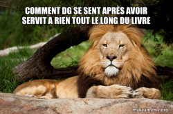 Contemplative Lion