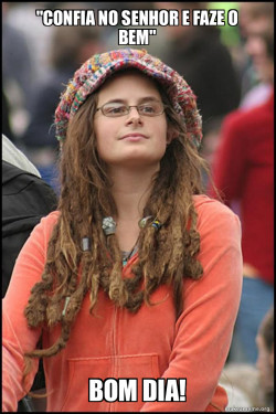 Female College Liberal - Bad Argument Hippie
