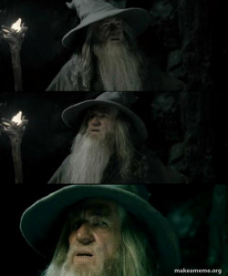 Confused Gandalf