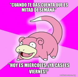 celebrating Wednesday but in Spanish miercoles