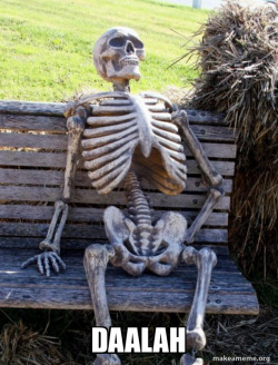 Waiting Skeleton