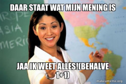 Unhelpful High School Teacher