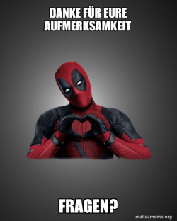 Deadpool Heart Hands