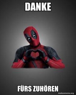 Deadpool Heart Hands