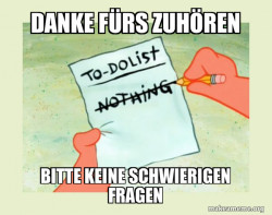 To Do List - Nothing