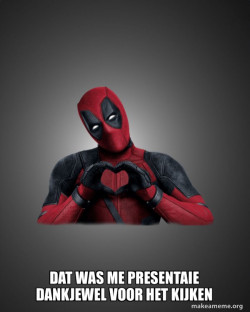Deadpool Heart Hands