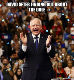 Happy Tim Walz