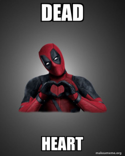 Deadpool Heart Hands