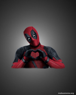 Deadpool Heart Hands