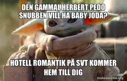 Baby Yoda looking at you