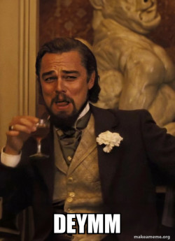 Leonardo DiCaprio Laughing Django