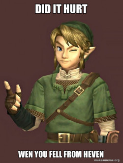 link is flirting with you